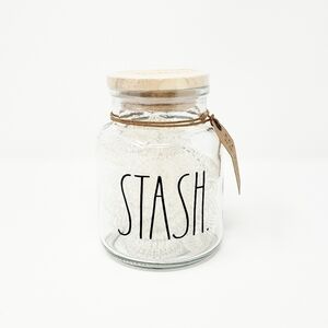 RAE DUNN STASH hair ties jar container cellar